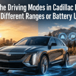 do the driving modes in cadillac lyriq offer different ranges or battery usages?
